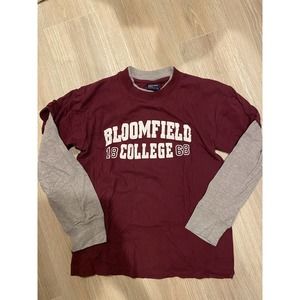 Vintage 80s Bloomfield College New Jersey Long Sleeve Shirt Size Large